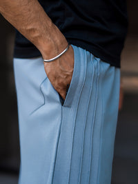 Baggy Light Grey 3 Line Pleat Pant