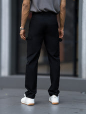 Submarine Buckle Pocket Black Cargo Pant