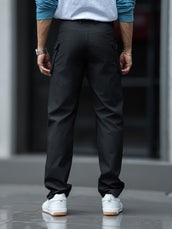 Submarine Flap Pocket Black Cargo Pant