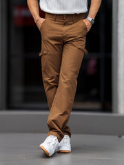 Submarine Buckle Pocket Khaki Cargo Pant