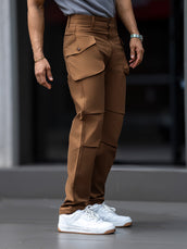 Submarine Flap Pocket Khaki Cargo Pant