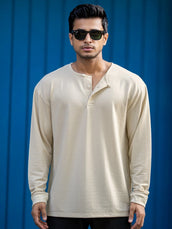 Bubble Beige Full Sleeve Tshirt