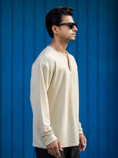 Bubble Beige Full Sleeve Tshirt