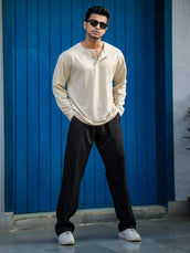 Bubble Beige Full Sleeve Tshirt