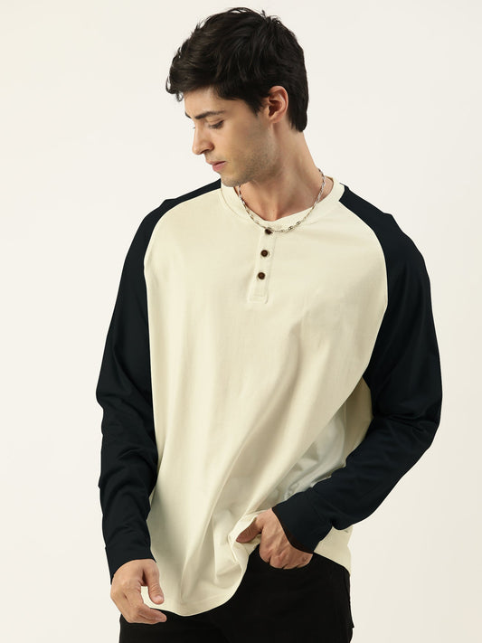 Plain Cream Full Sleeve T-Shirt