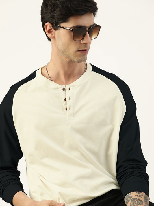 Plain Cream Full Sleeve T-Shirt