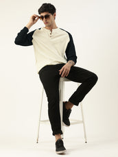 Plain Cream Full Sleeve T-Shirt