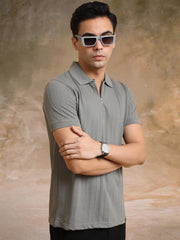 Ozone Dusty Green Half Sleeve Polo T-Shirt