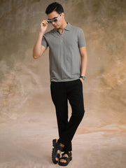 Ozone Dusty Green Half Sleeve Polo T-Shirt