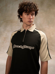 Born to Disrupt Olive Half Sleeve Polo T-Shirt
