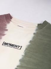 Tie & Dyed Onion Cream Half Sleeve Tshirt