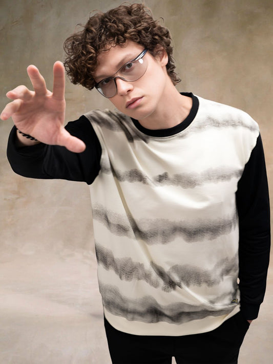 Overspray Cream Full Sleeve T-Shirt