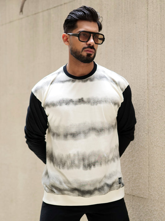 Overspray Cream Full Sleeve T-Shirt