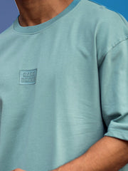 Silicon Patch Berly Green Half Sleeve T-Shirt