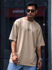 Silicon Patch Biscuit Half Sleeve T-Shirt