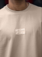 Silicon Patch Biscuit Half Sleeve T-Shirt