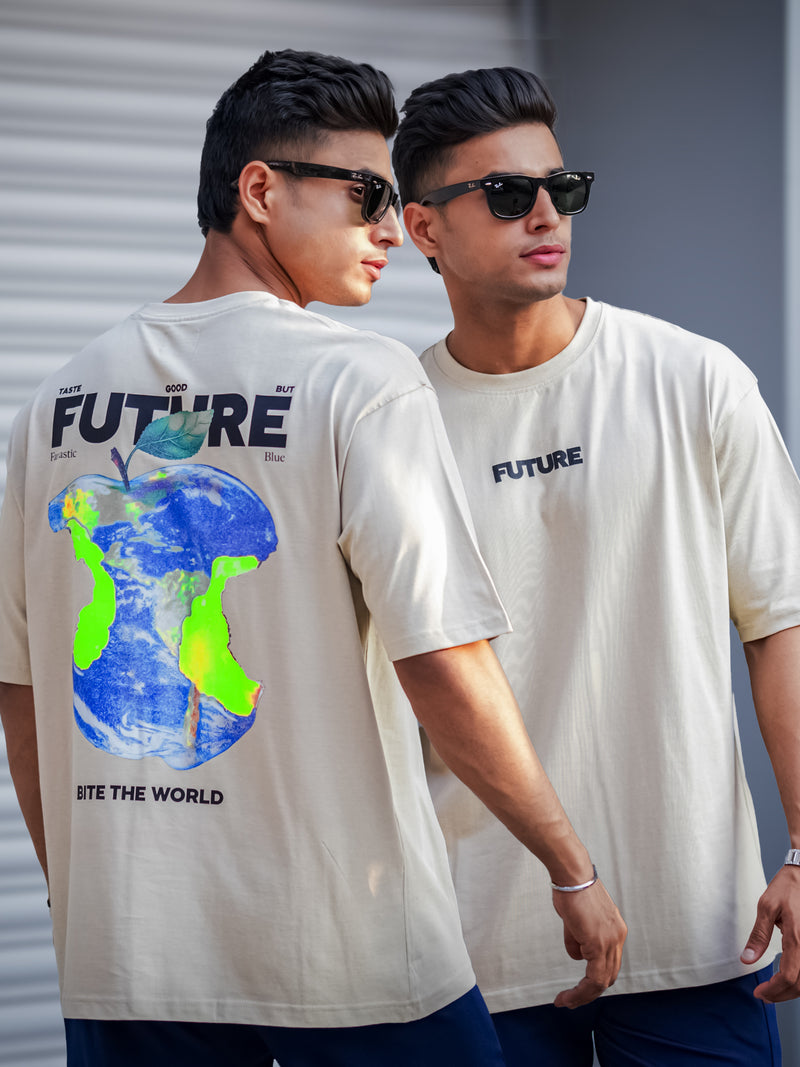 Digital Print Biscuit Half Sleeve T-Shirt