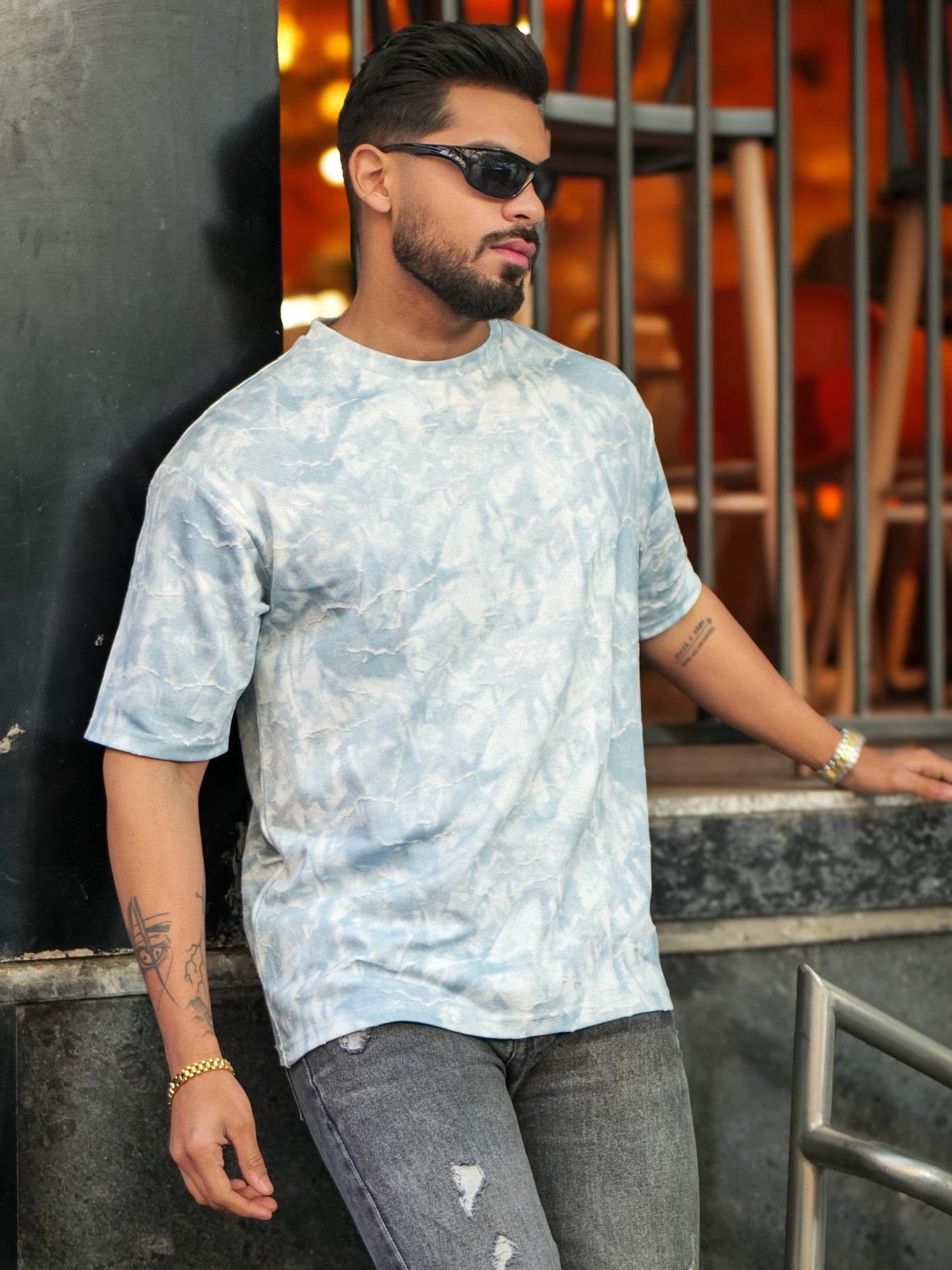 Burnout Blue T-Shirt