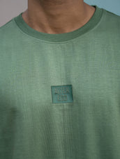 Alter Ego Hunter green Oversized Tee – Silicon Patch Edition