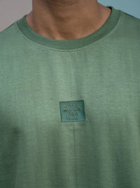 Alter Ego Hunter green Oversized Tee – Silicon Patch Edition