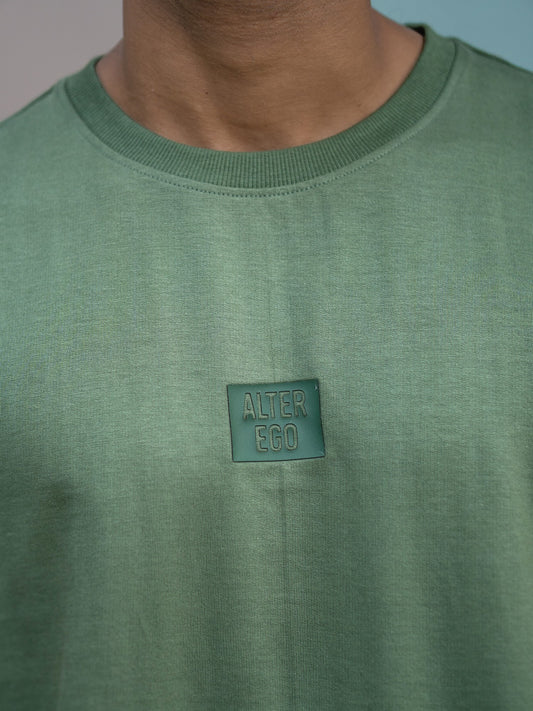 Silicon Patch Hunter Green Half Sleeve T-Shirt
