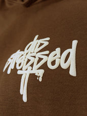 Disstressed Brown Full Sleeve Sweatshirt