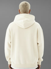 Cozy Cut  Pull Over Cream Full Sleeve Sweatshirt