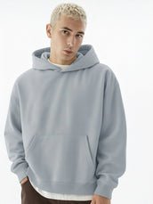 Cozy Cut  Pull Over Light Grey Full Sleeve Sweatshirt
