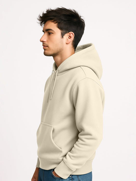 Cozy Cut Zipper Hoodie Full Sleeve Biscuit Sweatshirt