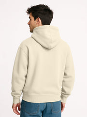 Cozy Cut Zipper Hoodie Full Sleeve Biscuit Sweatshirt