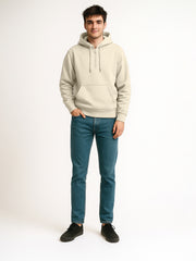 Cozy Cut Zipper Hoodie Full Sleeve Biscuit Sweatshirt