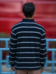 Sweater Knit Black Sweatshirt