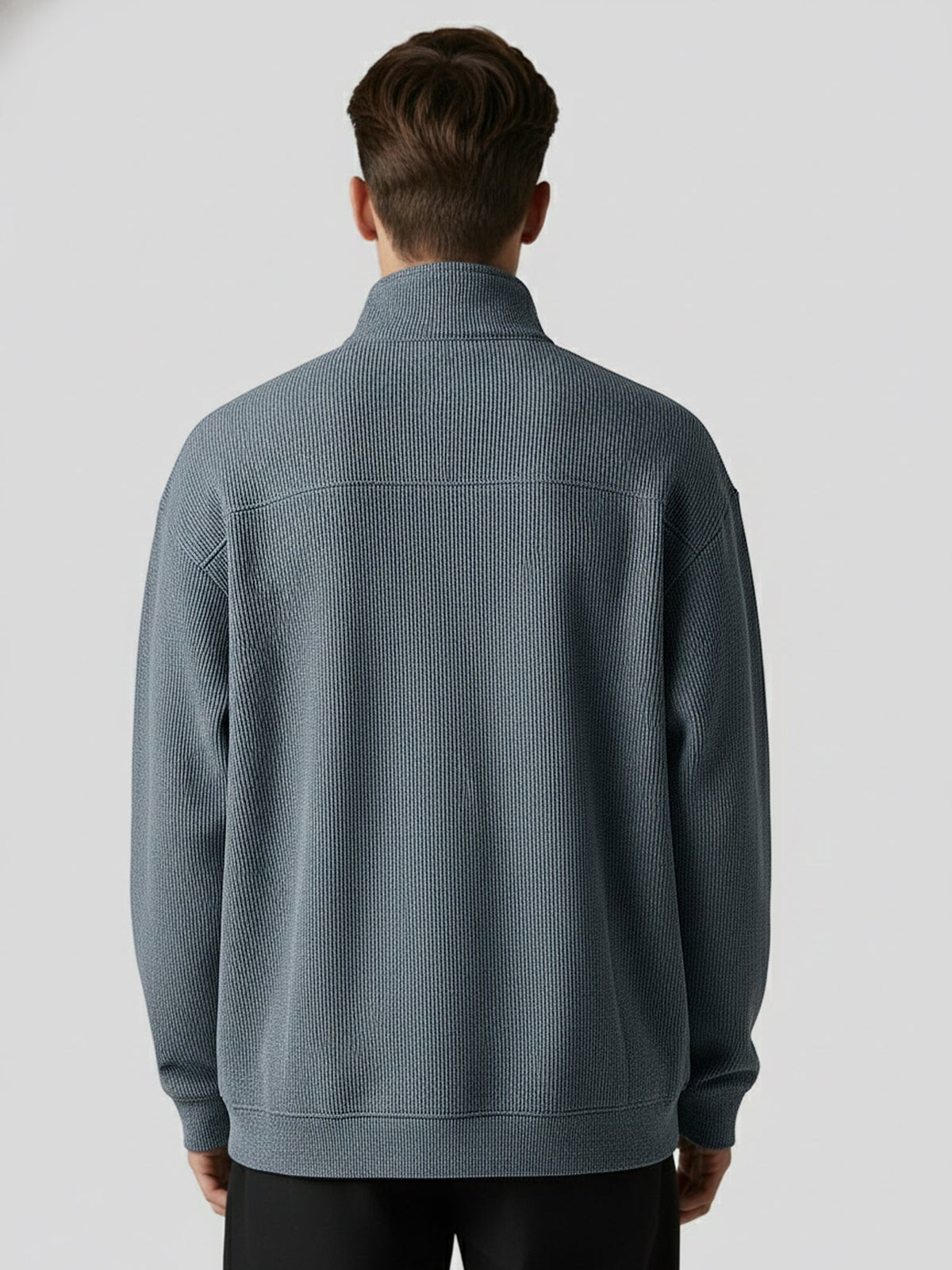 Marcus Light Grey Full Sleeve Sweatshirt by ManiacLife - Image 3
