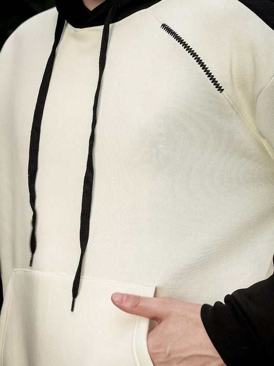 Cut and Sew Cream Sweatshirt