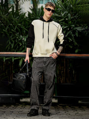 Cut and Sew Cream Sweatshirt