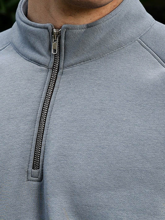 Solid Light Grey Sweatshirt