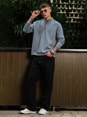 Solid Light Grey Sweatshirt
