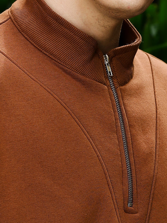 Embroidery B Brown Sweatshirt