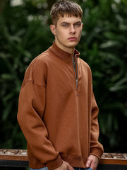 Embroidery B Brown Sweatshirt