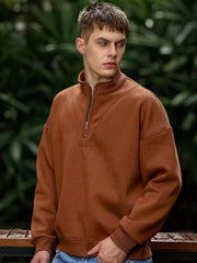 Embroidery B Brown Sweatshirt