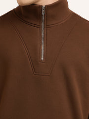 Embroidery B Brown Sweatshirt