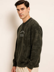 Embroidery Arizona Olive Sweatshirt