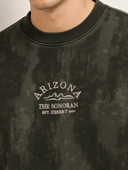 Embroidery Arizona Olive Sweatshirt