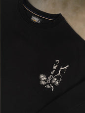 Embroidery Black Sweatshirt