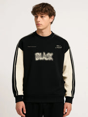 Black Printed Black Sweatshirt