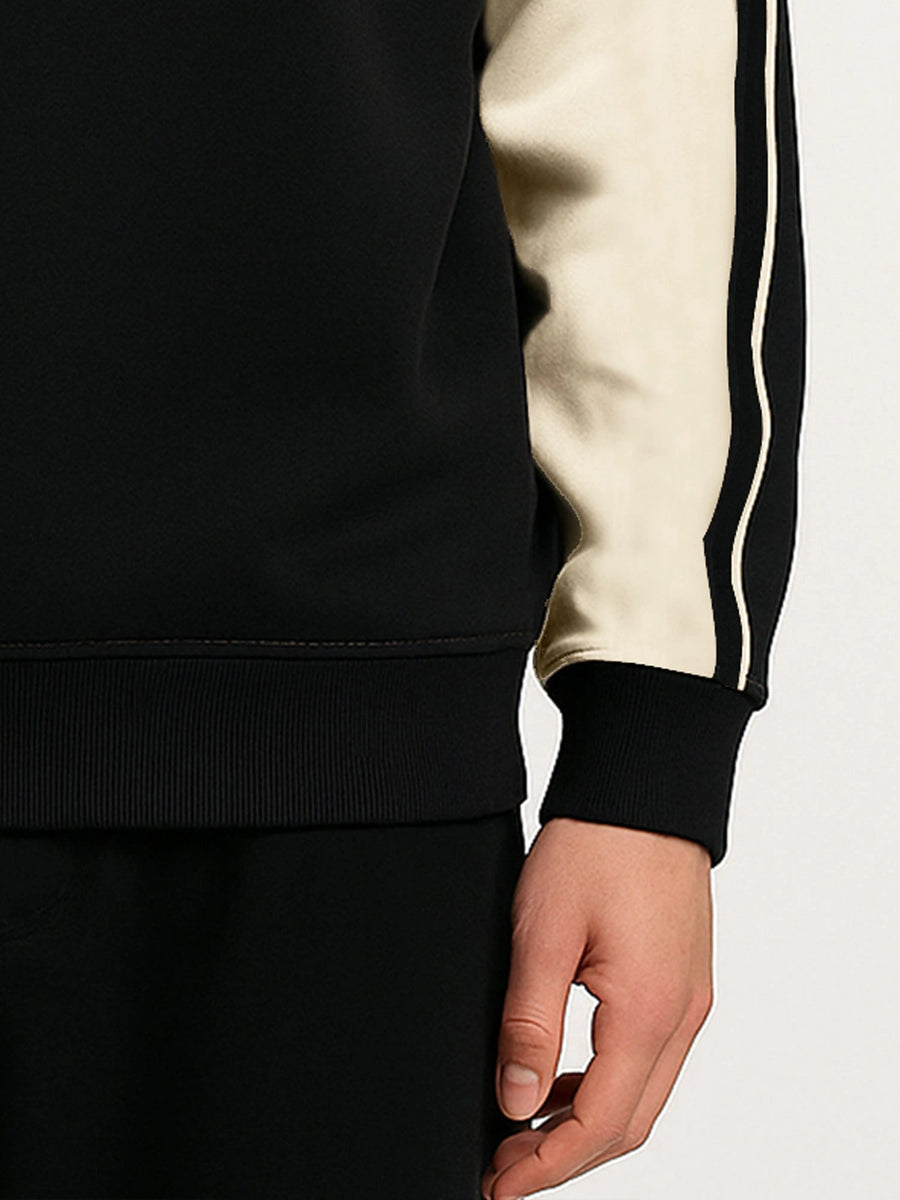 Black Printed Black Sweatshirt