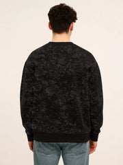 New Port Black Spray Sweatshirt
