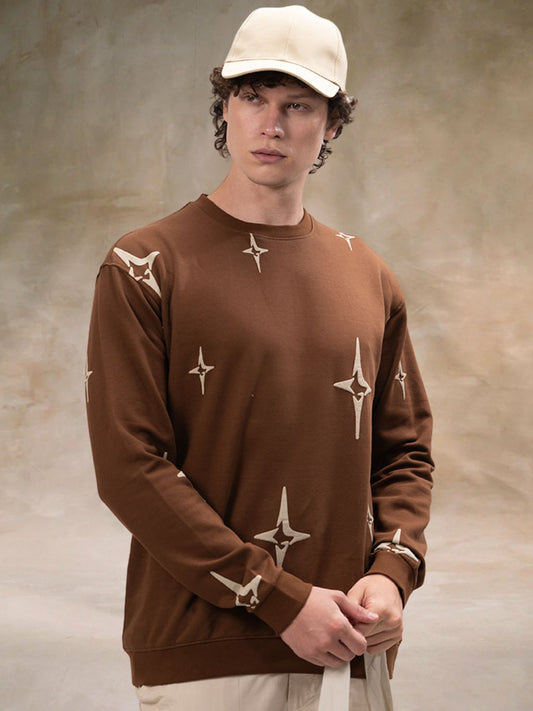 Brown Star Sweatshirt