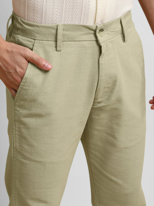 Italy Linen Beige Trouser