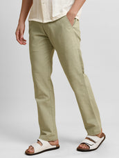Italy Linen Beige Trouser